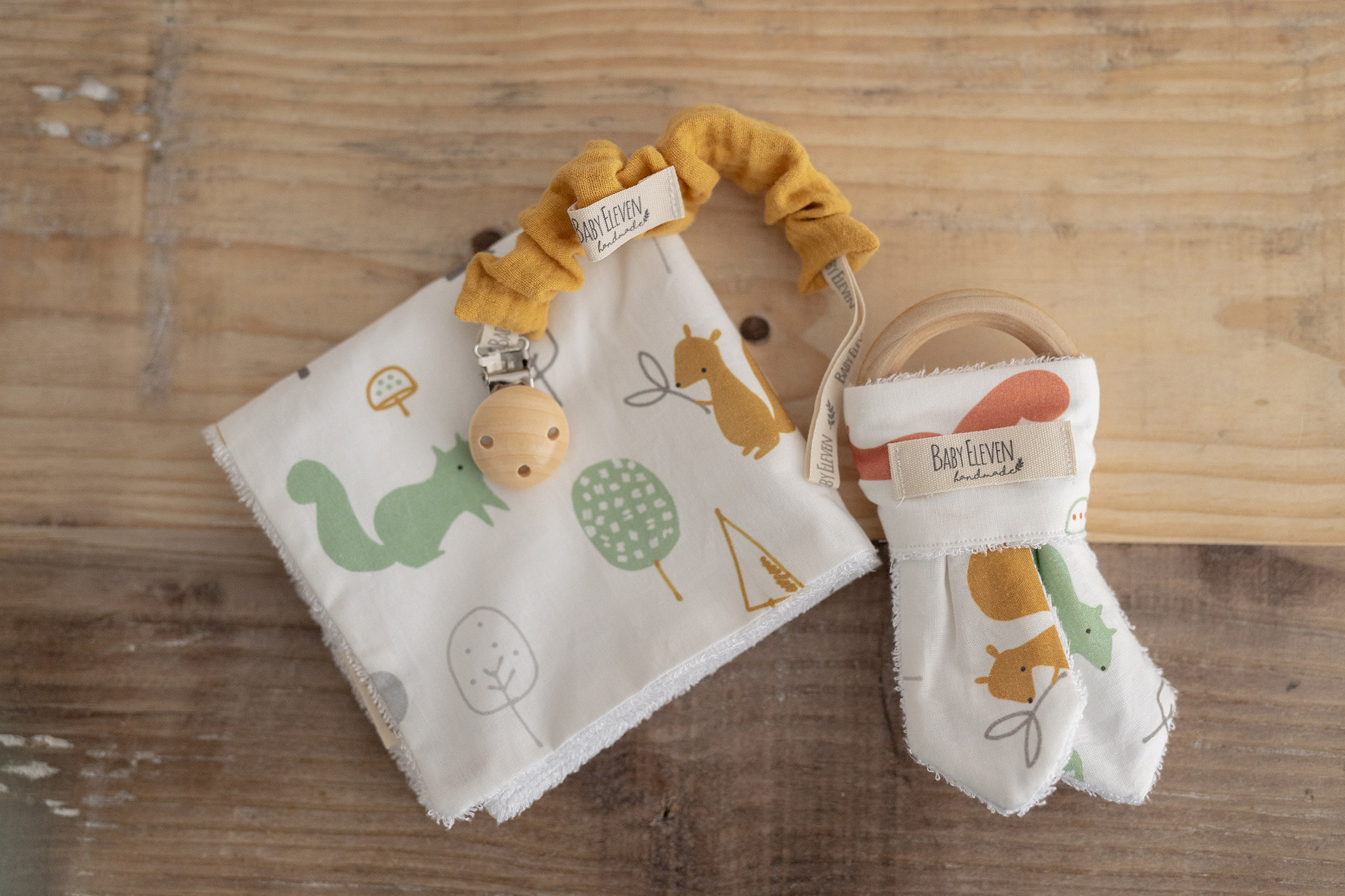 Pack baberos bandana de bambú para bebes. Regalos para bebés.