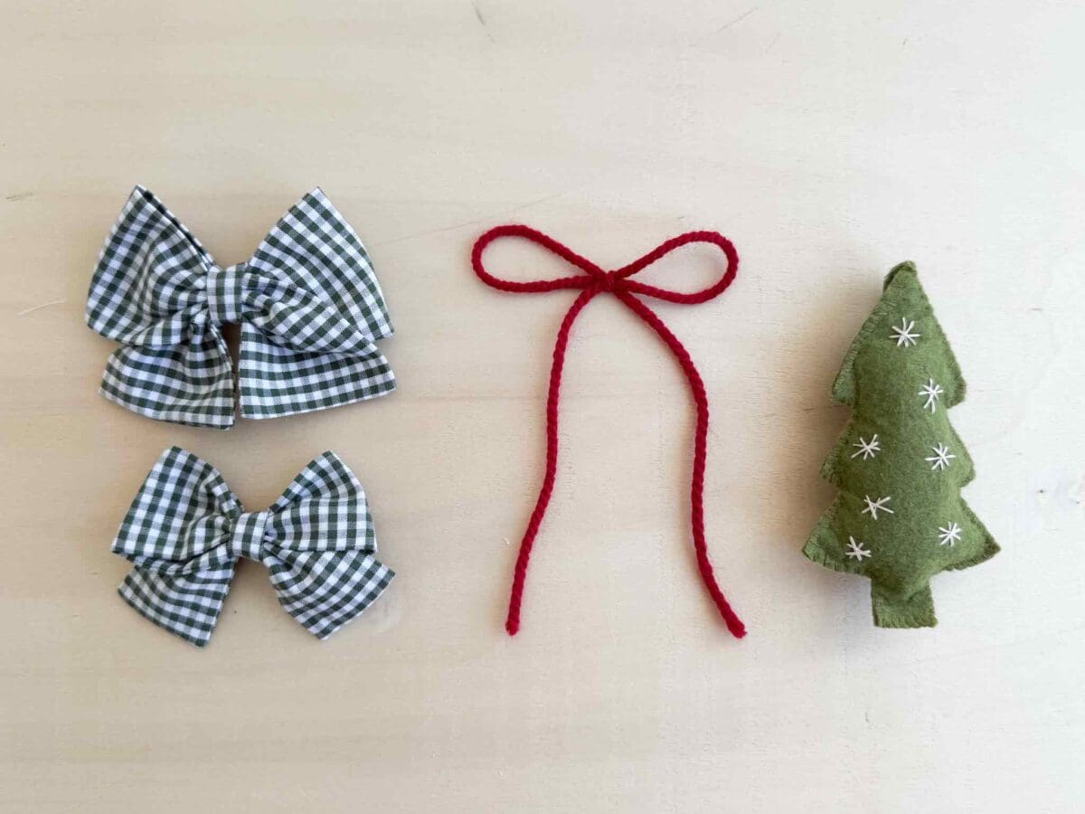 lazo-pinza-pelo-vichy-verde-abeto