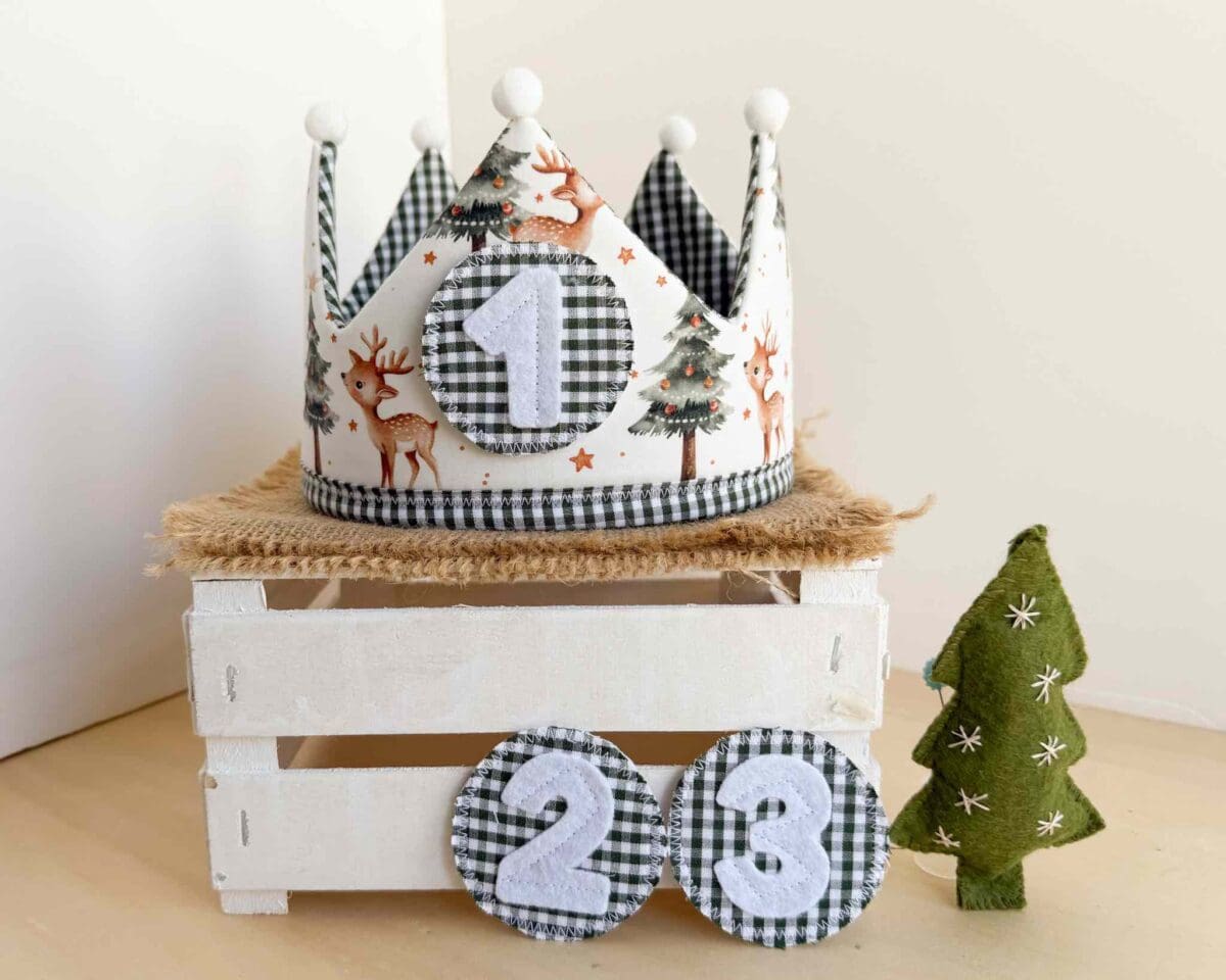 Corona Cumpleaños Navidad Reno